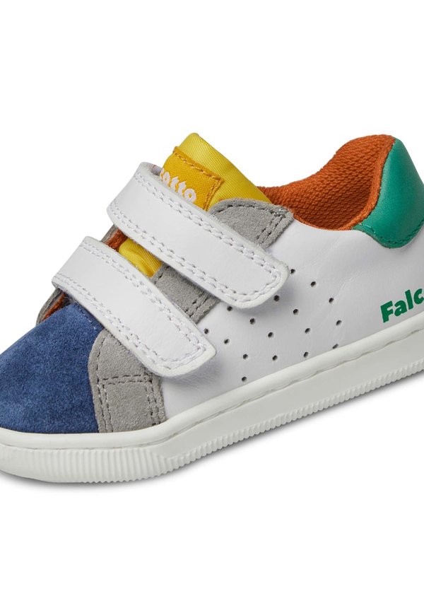 Lauflernschuh – weiß blau grun