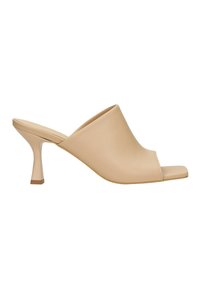 Muiltjes met hak - beige