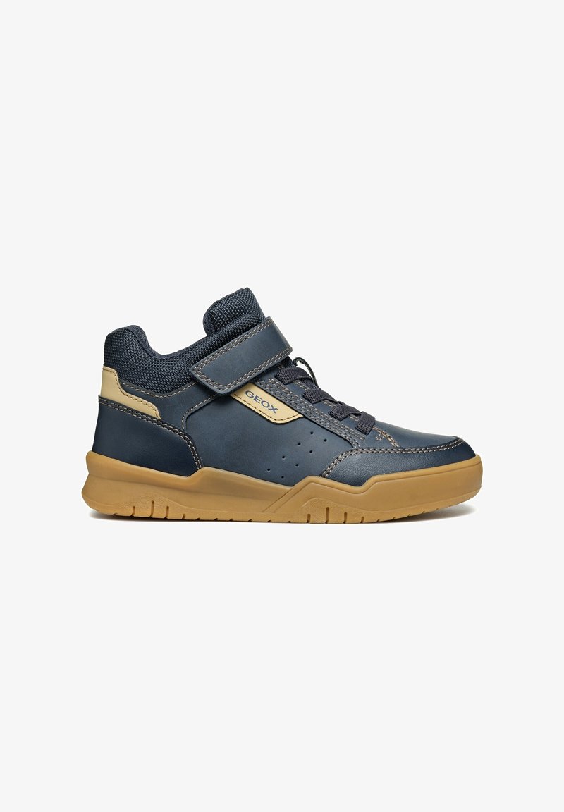 Geox J PERTH - Vysoké tenisky - navy beige