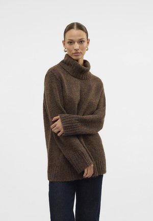 VMINGRID LS COWLNECK - Džemper - chocolate torte
