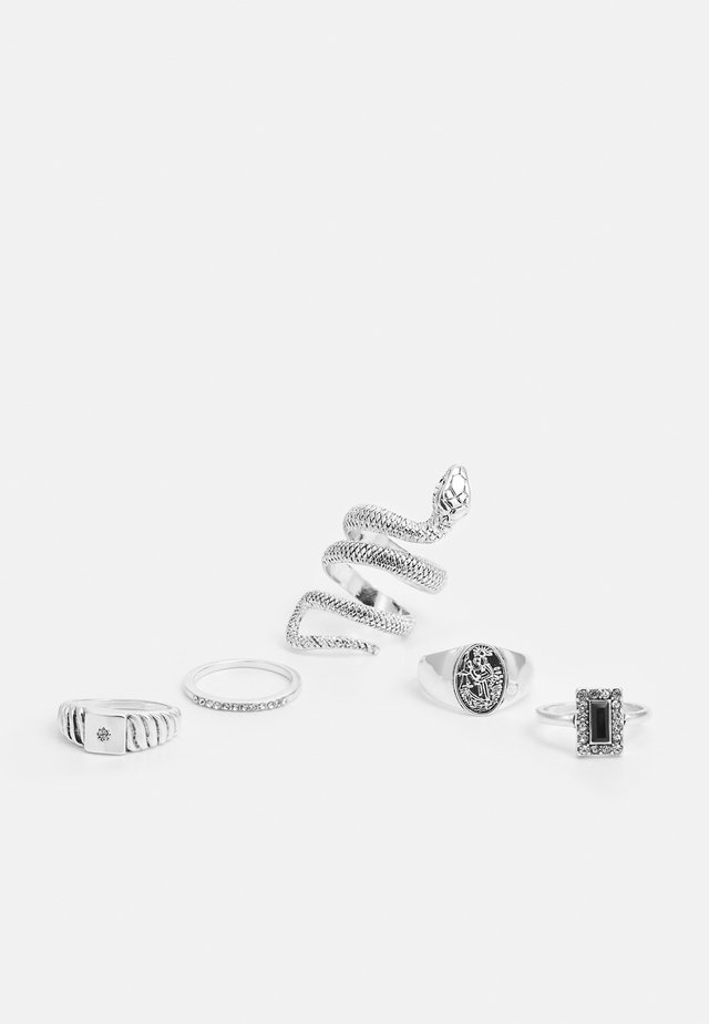 SNAKE 5 PACK - Sormus - silver-coloured