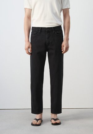 Mango Jeans Tapered Fit - black denim