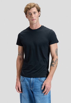Lee, TWIN CREW 2 PACK - Basic T-shirt - black/white