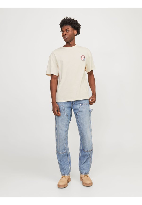 JORTOAST TEE CREW NECK - Print T-shirt - buttercream2