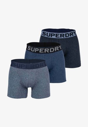 Superdry & Co 3ER PACK - LOGOBUND - Calzoncillos - blau