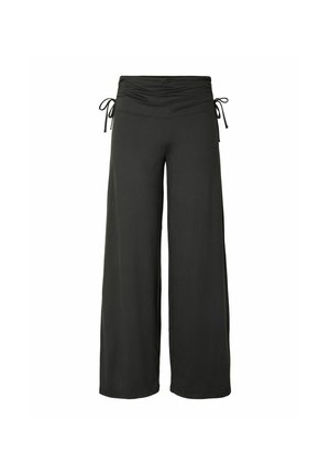 Pieces, TROUSERS PCROYA MW ROUCHING - Pantalon classique - black