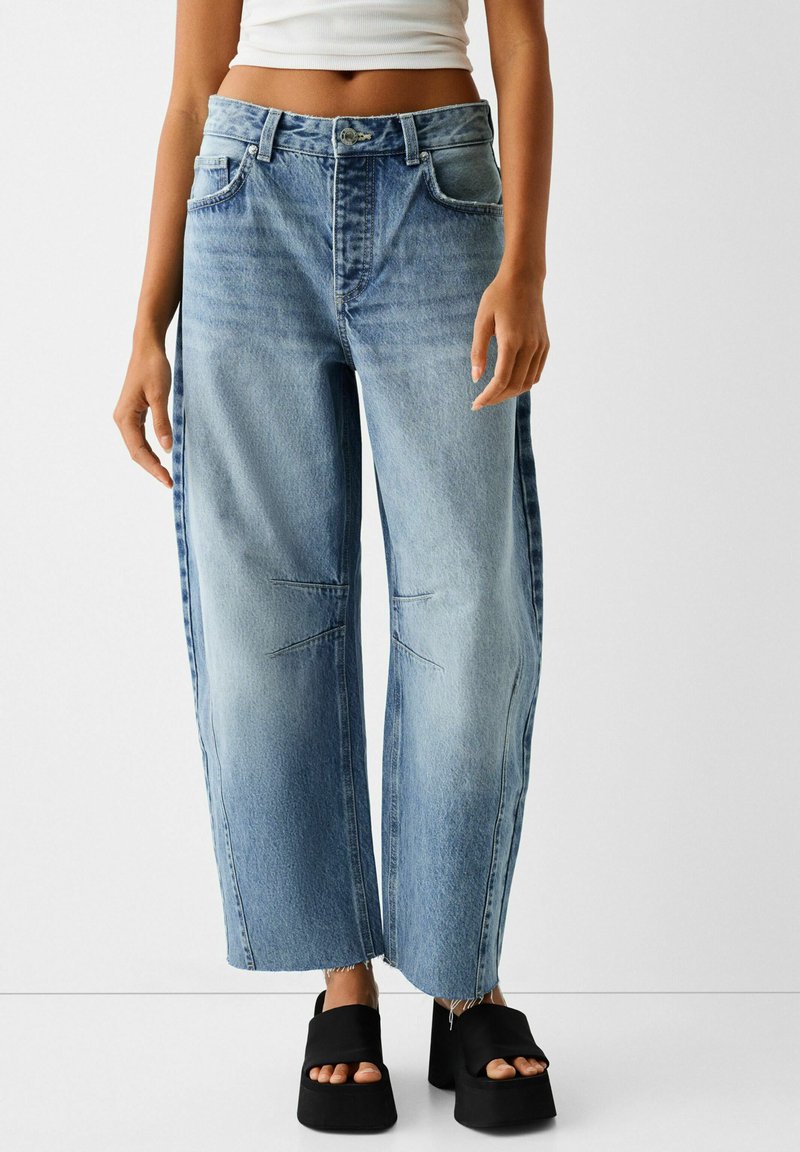 bershka jeans skinny fit blue