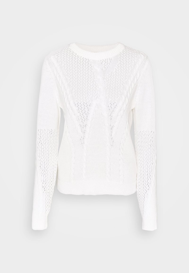 Pieces Strickpullover - white