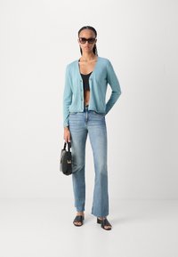 Marc O'Polo CARDIGAN LONGSLEEVE V-NECK - Ζακέτα - soft teal