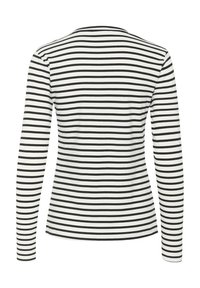 Kaffe LIDDY - Langarmshirt - chalk black fiery red heart