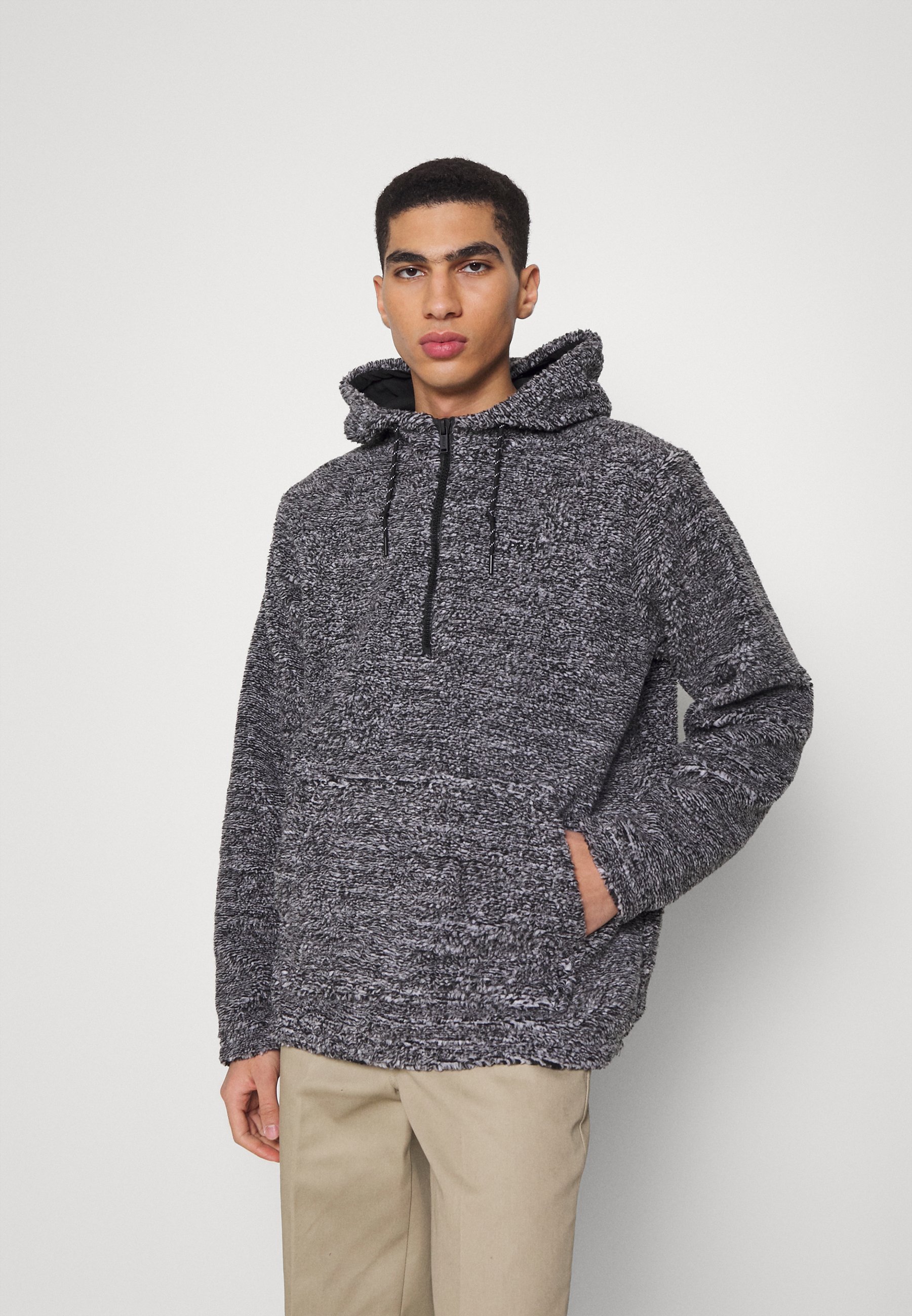 Pray Hoody Unisex Fleece Jumper Black, Size: XS, Grey