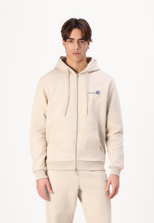SECRET ZIPPER HOODIE - Zip-up sweatshirt - sand