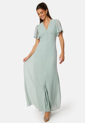 BUTTERFLY SLEEVE BUTTON GOWN - Robe de cocktail - green