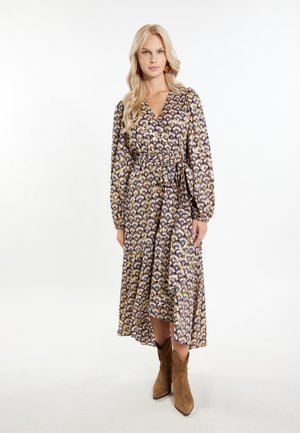 IZIA MIT PRINT LOMASI - Maxikleid - marine mehrfarbig