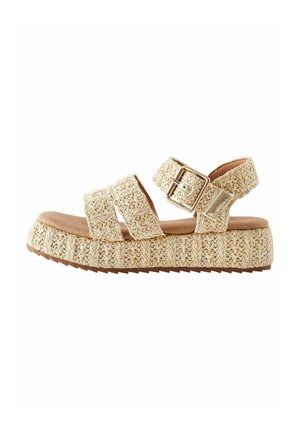 REGULAR FIT - Sandalen - neutral raffia