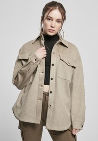 Urban Classics - LADIES CLASSIC OVERSHIRT - Lahka jakna - lighttaupe Miniaturna slika 1