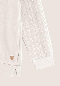 Freddy COMFORT CON CAPPUCCIO  - Felpa con zip - white sand