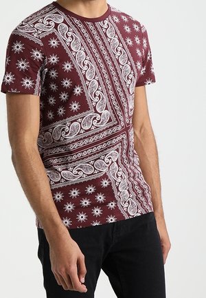 Camiseta estampada - dark red