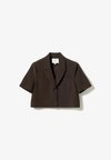LEANNE CROP - Blazer - chocolate