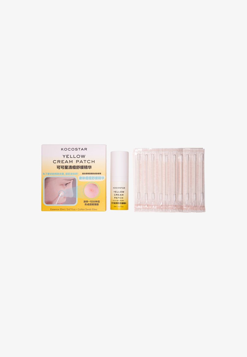 Kocostar - YELLOW CREAM PATCH BLEMISH RELIEF ESSENCE 20ML + COTTON SWABS - Skincare Set, Suurenna