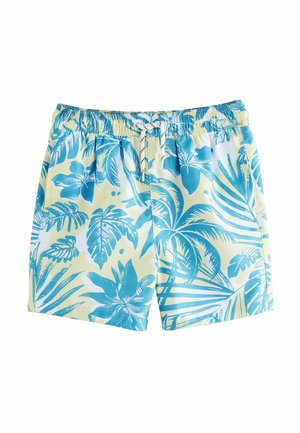 Next REGULAR FIT - PRINTED - Shorts da mare - yellow palm
