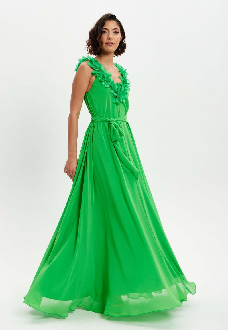 Liquorish LEAF DETAIL - Maxi dress - green