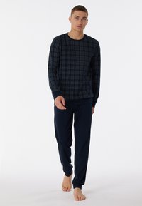 Schiesser FINE INTERLOCK SET - Nachtwäsche Set - nachtblau