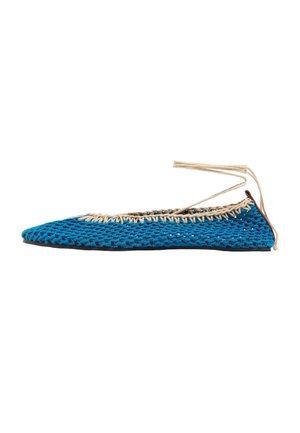 ELÉCTRICO - Ankle strap ballet pumps - azul electrico