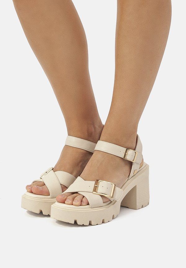 EMELINE - Plateausandalette - cream
