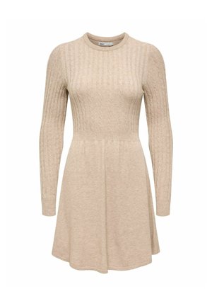 ONLY, KNITTED DRESS ONLIMMI MIDI DRESS - Robe pull - silver mink
