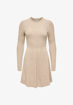 ONLY, KNITTED DRESS ONLIMMI MIDI DRESS - Robe pull - silver mink