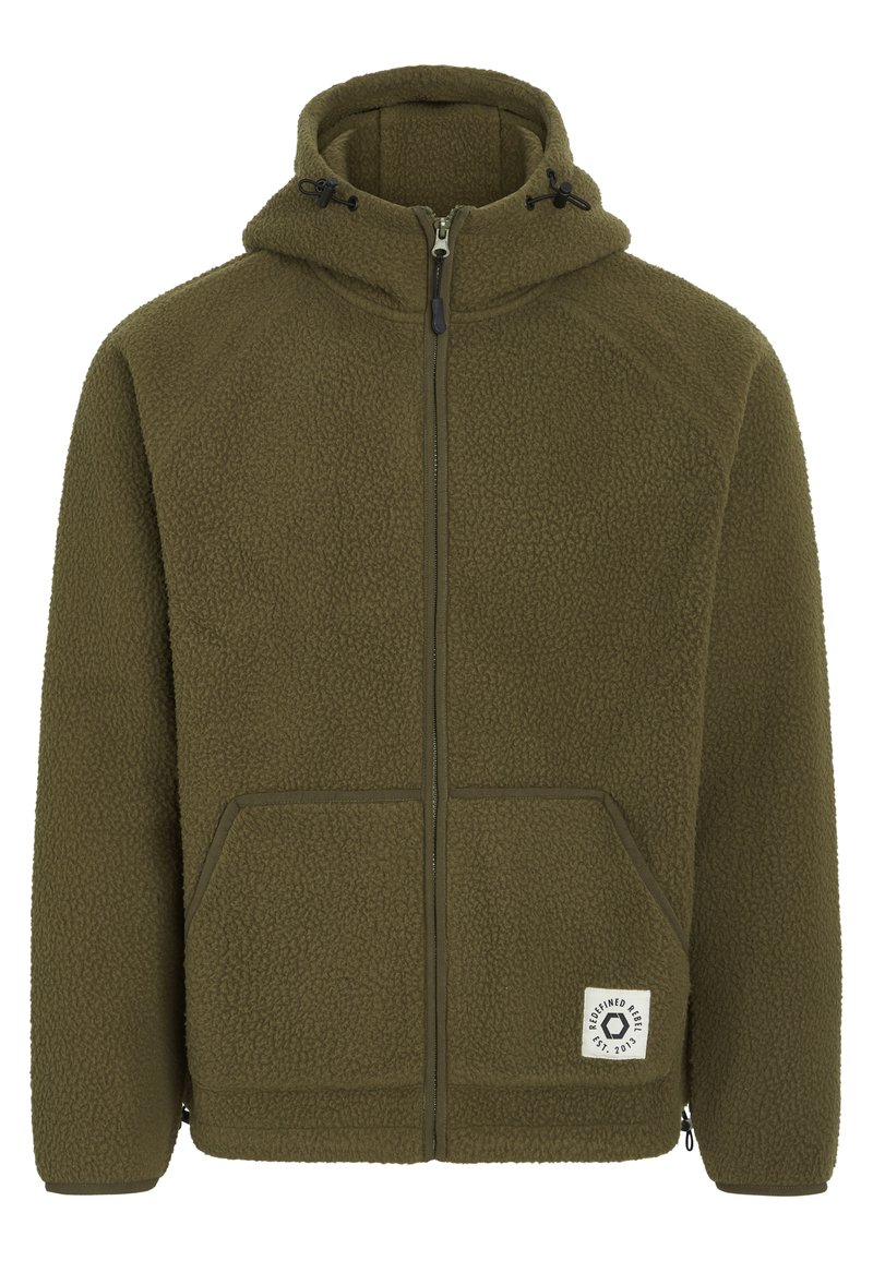 Redefined Rebel JASON - Fleece jacket - dark olive/dark green - Zalando