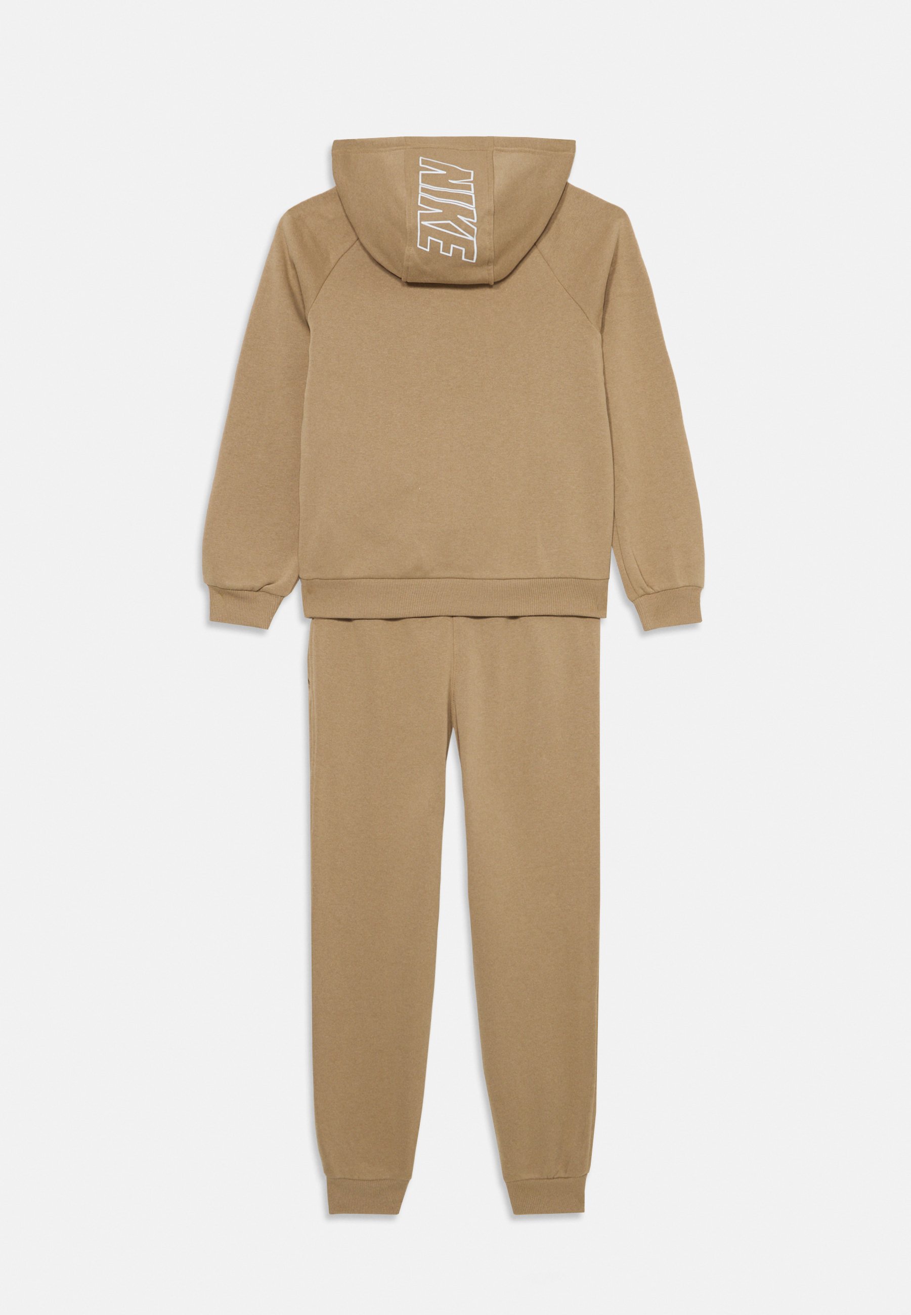 Nike Sportswear CLUB TRACKSUIT UNISEX SET - Tuta - parachute  beige/white/beige - Zalando.it