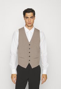 Lindbergh - MENS WAISTCOAT FOR SUIT SLIM FIT - Suit waistcoat - deep sand melange Thumbnail Image 1