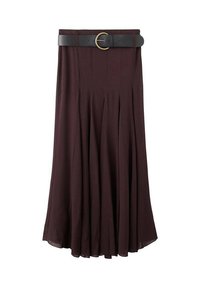 Pleated skirt - bordeaux