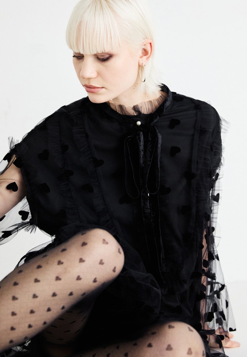 Sister Jane HAZEL HEARTS MINI DRESS - Cocktail dress / Party dress - black  - Zalando.co.uk