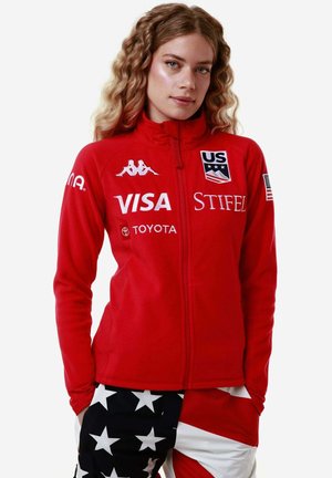 Giacca in pile - red racing