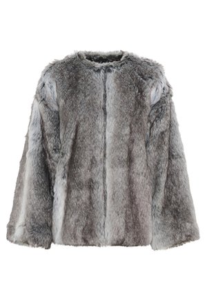 Kaffe SOLANA - Winter jacket - grey   brown fur look