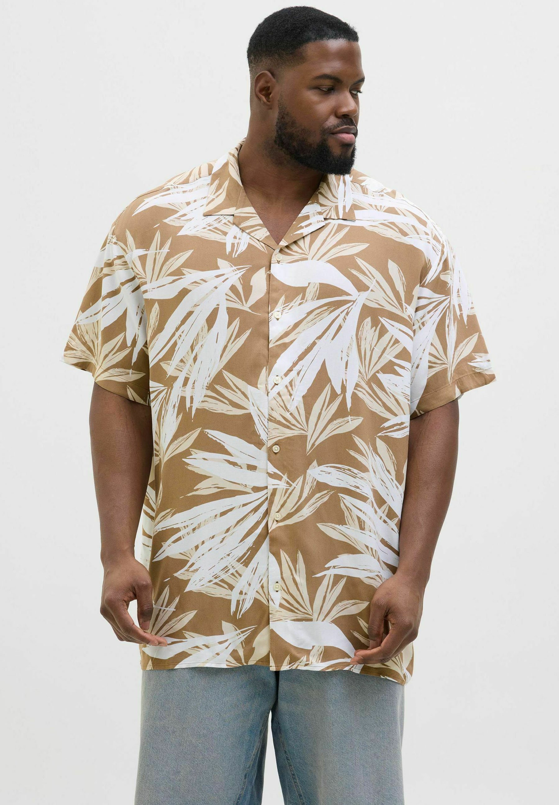 Jack Jones Jjejeff Resort Stripe Shirt Ss Sn Pls - Camicie Uomo