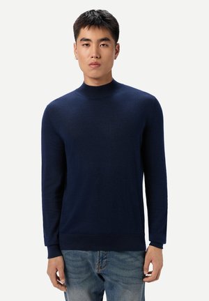PULLOVER MIT STEHKRAGEN - Pullover - dark blue