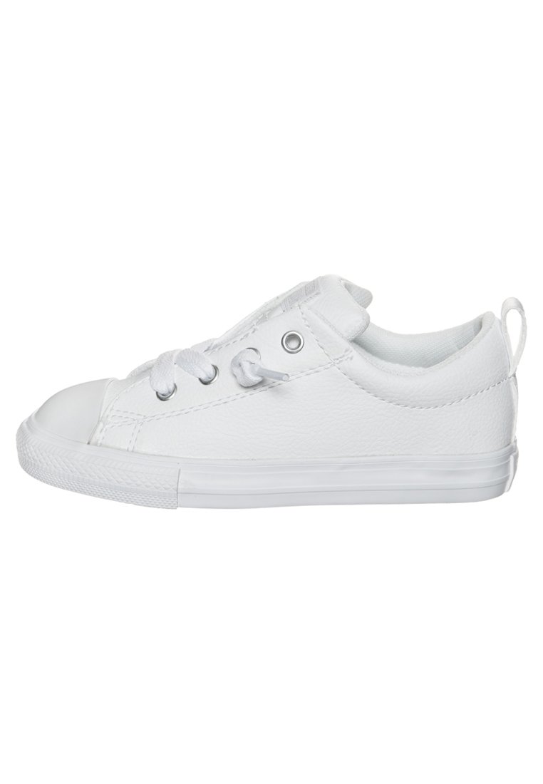all white leather high top converse