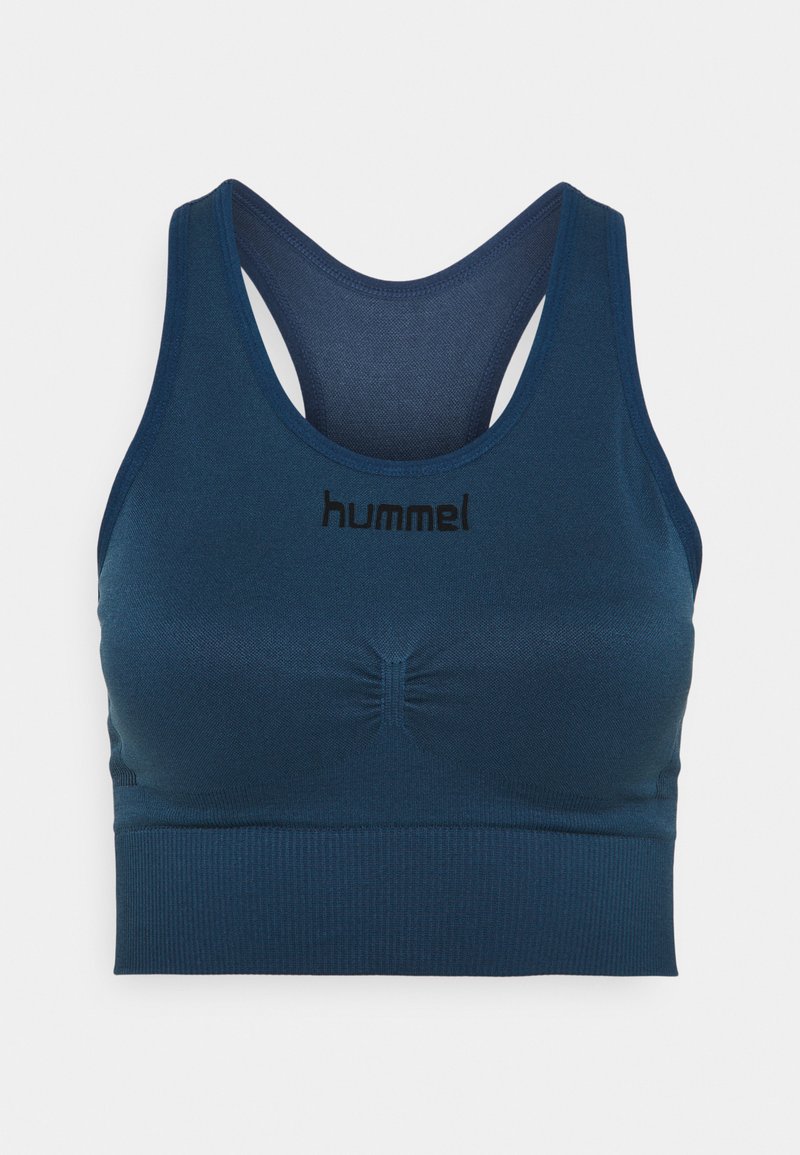Hummel FIRST SEAMLESS Medium support sports bra dark denim/blue Zalando.co.uk