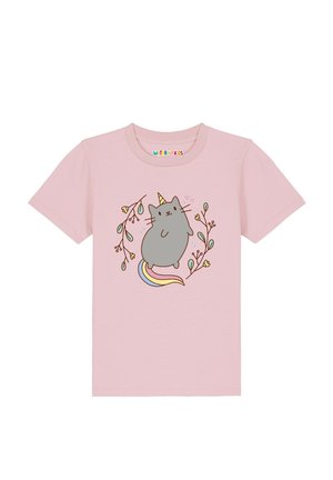 UNICORN CAT - T-Shirt print - cotton pink