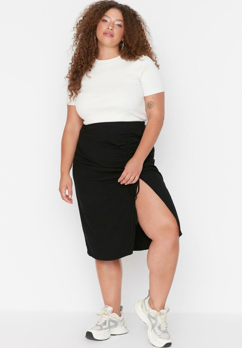 Trendyol Curve A-lijn rok zwart