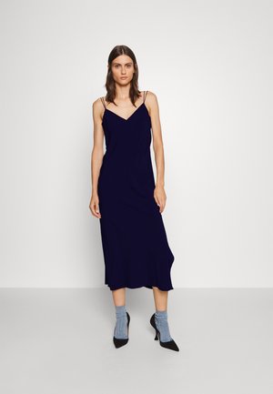 VALERIE BACK DRAPE DRESS - Day dress - navy