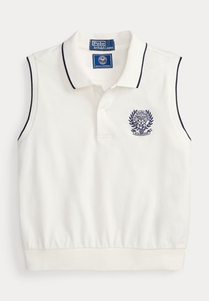 Polo Ralph Lauren, WIMBLEDON LOGO COTTON-BLEND POLO SHIRT - Polosärk - white