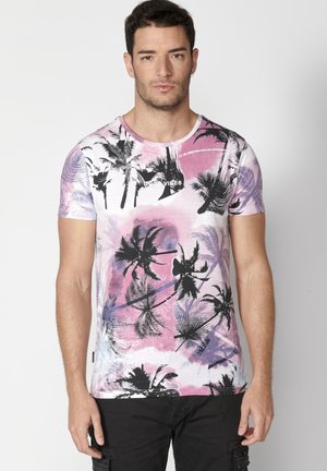 Koroshi SHORT SLEEVE - Print T-shirt - rosa pink