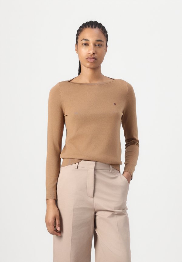 WIDE LEG ANKLE PANT - Trousers - beige4