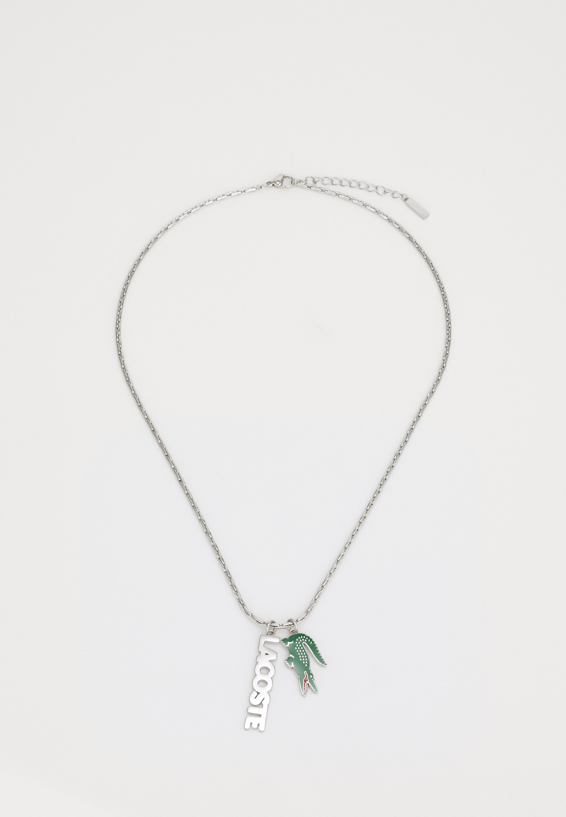 Lacoste UMPIRE UNISEX ネックレス Lacoste UMPIRE UNISEX - Necklace - silver-coloured/green