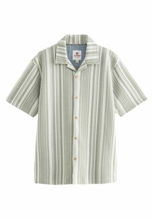 TEXTURED SHORT SLEEVE - Skjorter - green white